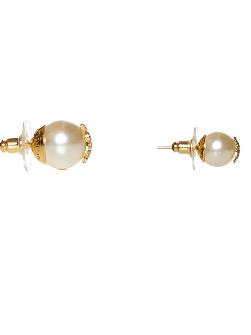 Saint Laurent Gold-tone Faux Pearl Earrings “Quiet Luxury” - Picture 10 of 10